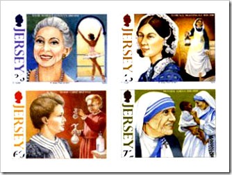 Stamps From Jersey Post On International Women's Day